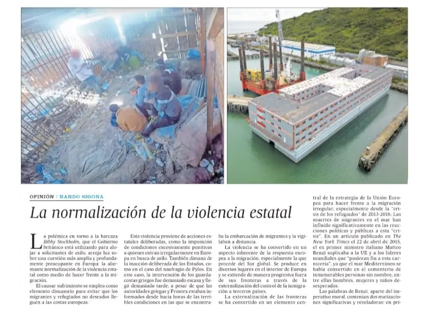 The normalization of state violence against migrants in Europe: Nando Sigona writes for El Pais