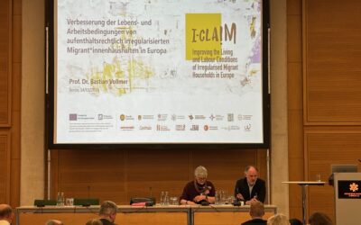 Bastian Vollmer presented the I-Claim project at the „Illegality Conference 2024“