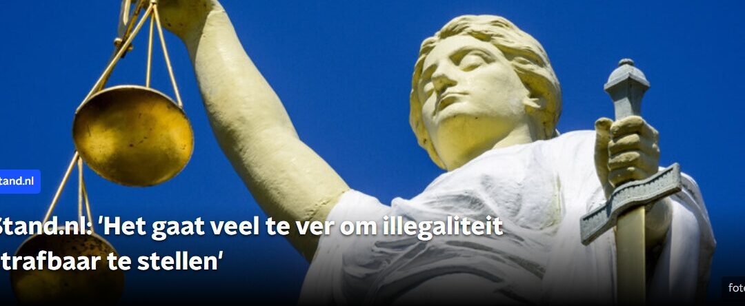 Minke Hajer talks to Stand NL (NPO Radio 1) on ‘Criminalising Irregular Stay’