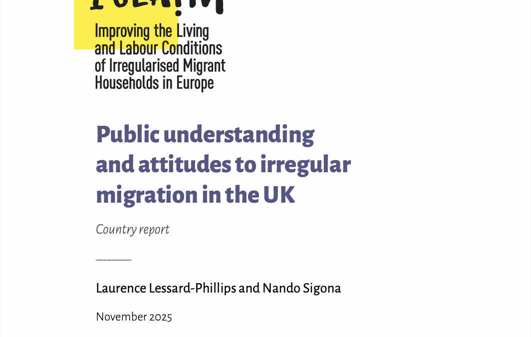 Public understanding and attitudes to irregular migration in the UK