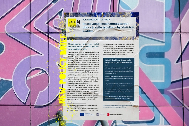 New Policy Brief: Flexible migration policy and fair working conditions are for the benefit of everyone